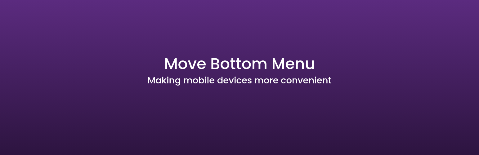 Move Bottom Menu